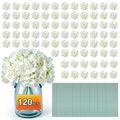 120PCS White Hydrangea Artificial Flowers, Faux Hydrangeas Fake Flowers