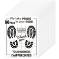 60 Pcs Paper Floor Mats for Cars , 16"x20" Disposable Car Floor Mats with Kraft Paper + PE Waterproof Layer , Temporary Vehicles Floor Protector