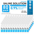 80 Pack 0.9% Saline Solution, Normal Solution for All Ages, Total 400ml | Sodium Chloride, 5ml Each, Single Use