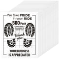 500 Pcs Paper Floor Mats for Cars, 16"x20" Disposable Car Floor Mats | Temporary Vehicles Protector, with Kraft Paper + PE Waterproof LayerPaper, Paper Mats