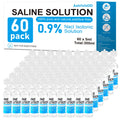 60 Pack 0.9% Saline Solution, Normal Solution for All Ages, Total 300ml | Sodium Chloride, 5ml Each, Single Use