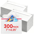 300 Pack Rigid Mailers, 7"x4.35" Premium Trading Card Shipping Envelopes | Heavy-Duty Perfect Size Shipping Envelopes for Collectors,Sellers,Toploaders，Semi-Rigid Holders, and Protector Supplies
