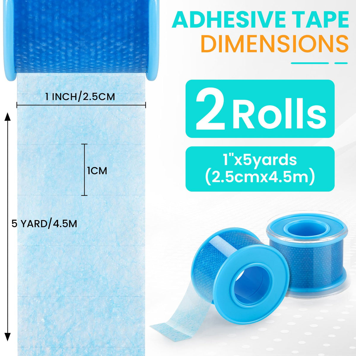2 Rolls Soft Silicone Tape, 1" x 5 Yards