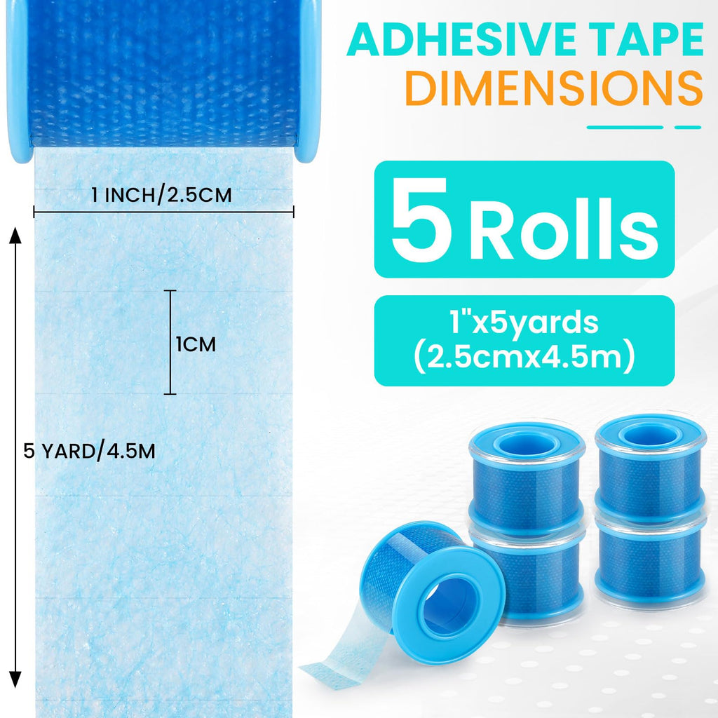 5 Rolls Soft Silicone Tape, 1" x 5 Yards