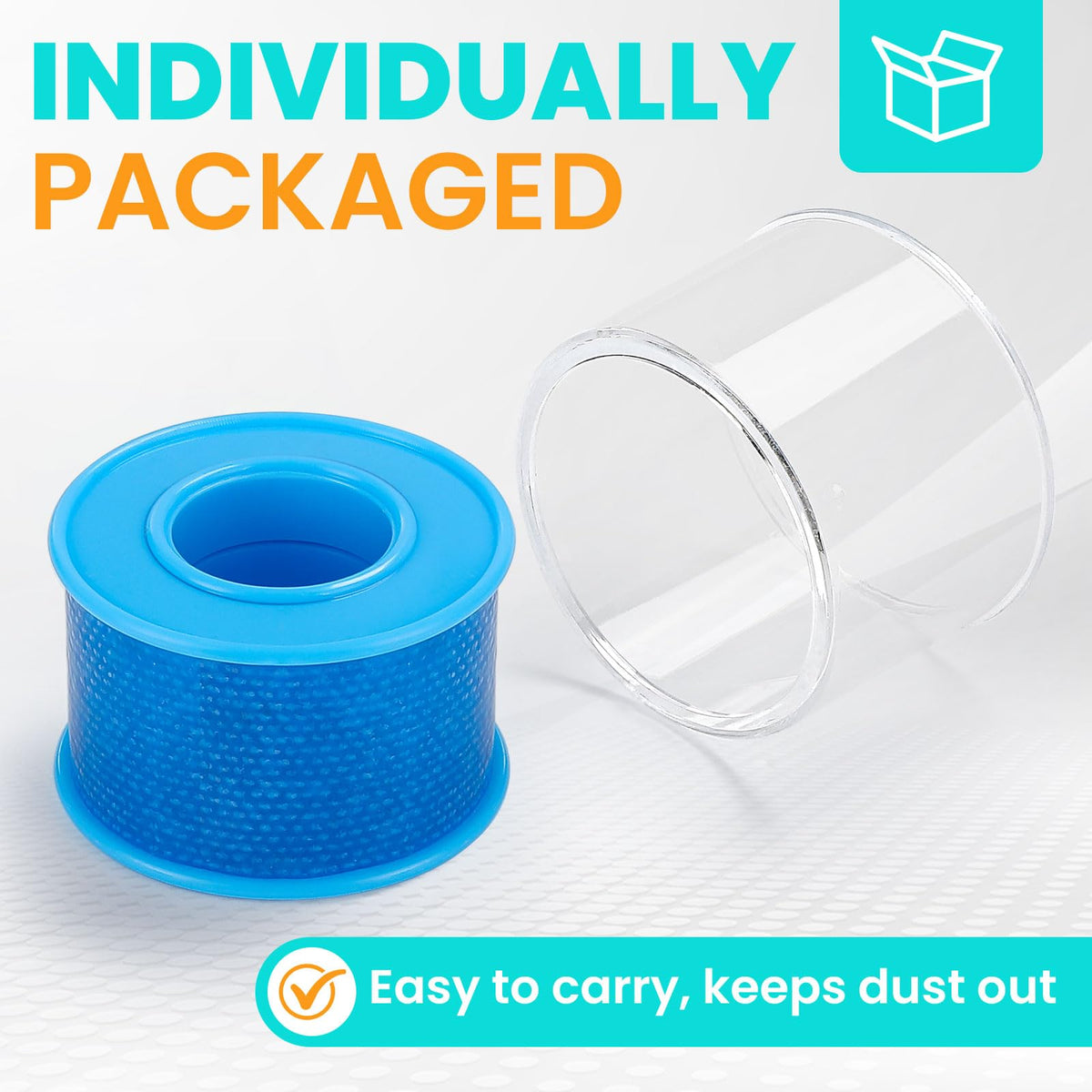 3 Rolls Soft Silicone Tape,1" x 5 Yards